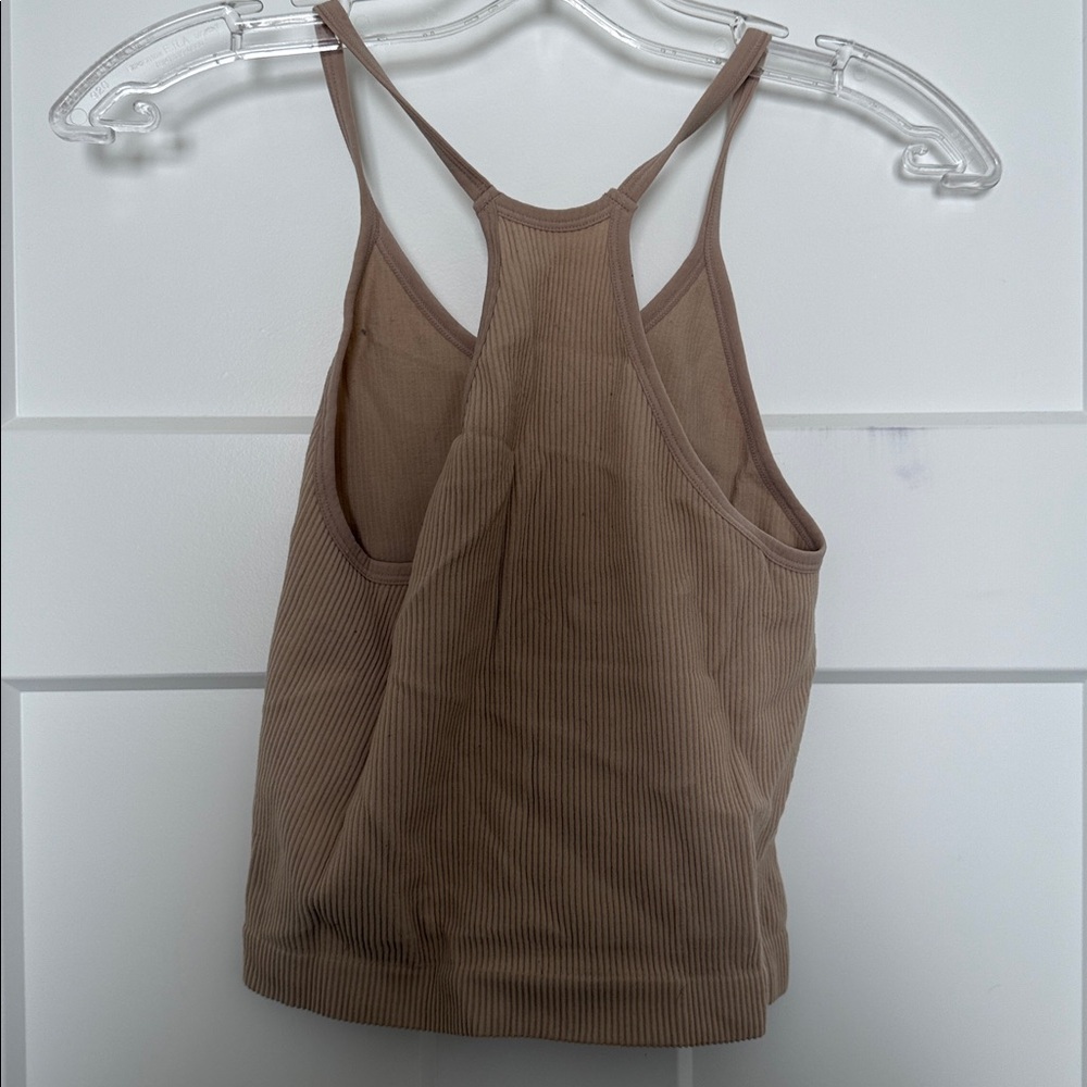 Tan Ribbed Tank Top - M/L - Picture 4 of 4